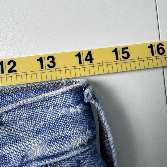 Madewell The Mom Jean | Size 25 | Light Wash Distressed Denim - Picture 8 of 12